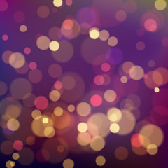 Wall Mural - colorful bokeh background. magic festive blurry backdrop. vector illustration