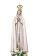 Our lady Fatima Mary in christian on white background