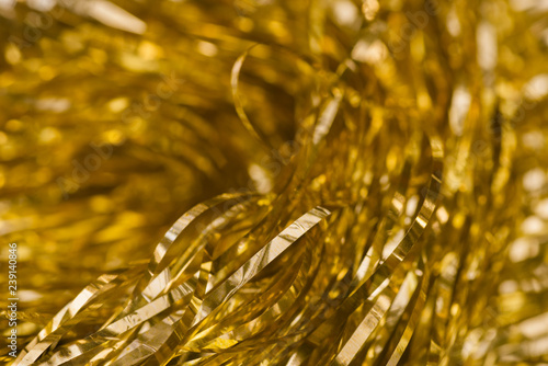 Gold Hair Tinsel Macro Buy This Stock Photo And Explore