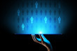 © WrightStudio - HR Human resources management, Team building, Recruitment, Talent wanted, Yearning, Employment Business and technology concept.