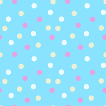 Abstract Seamless Pattern With Dots