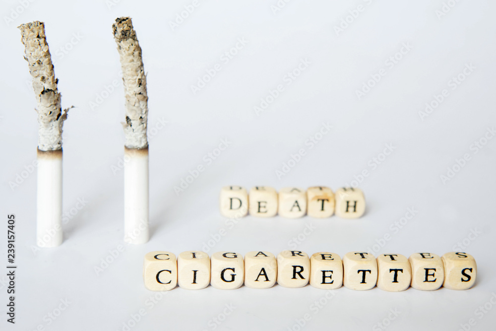 cigarettes and death Smoking's Toll May Be Higher Than Anyone Knew Symbolic picture of death due
