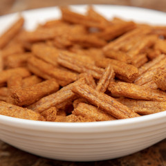 Sticker - Rusks in a plate on the table