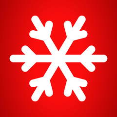 Wall Mural - Winter snowflake icon. Outline winter snowflake vector icon for web design