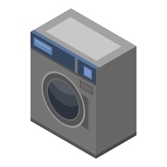 Poster - Automatic wash machine icon. Isometric of automatic wash machine vector icon for web design isolated on white background
