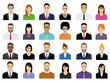 © warmworld - People Icons Set. Team Concept. Diverse business men and women avatar icons. Vector illustration of flat design people characters.