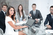 © ASDF - professional business team sitting at the office Desk
