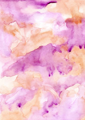 Wall Mural - abstract purple brown watercolor texture background