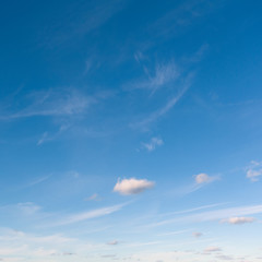 Wall Mural - Beautiful sky. Background of blue sky and clouds.