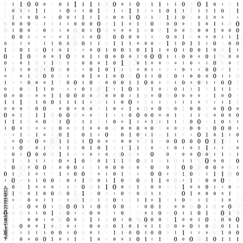 Background With Digits On Screen Binary Code Zero One Matrix White Background Banner Pattern Wallpaper Abstract Matrix Background Binary Computer Code Coding Hacker Concept Vector Background Buy This Stock Vector And