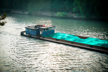 Canvas Print - boat on the river