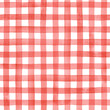 watercolor gingham check, hand painted seamless vector pattern 
