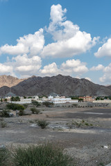 United Arab Emirates mountains view form Wadi Al Qor to Buraq Dam highest place around 800 meters