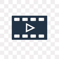 Sticker - Video player vector icon isolated on transparent background, Video player  transparency concept can be used web and mobile