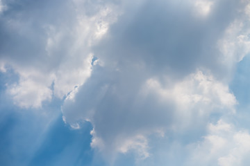 Beautiful clouds with blue sky background, Blue sky and white cloud, tiny clouds.