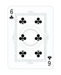 Wall Mural - Playing cards in vintage style for poker. Original design, many small details, retro style