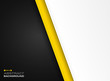 Abstract of futuristic technology yellow black white background.