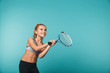 © Drobot Dean - Cheerful young sports girl playing tennis
