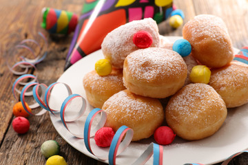 carnival donut and decoration