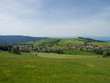 Blick auf das dorf Gersbach im Berg aus dem Rohrenkopf - Panoramaweg.
