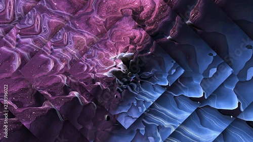Purple Graphic Watercolor Art Cosmic Fantasy Background