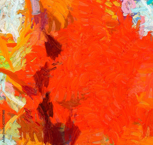 Digital Art Abstract Pattern Hand Drawing Modern Style Art Print Futuristic Artwork Contemporary Painting Wall Decor Oil On Canvas Brushstrokes Of Paint In Warm Colors Psychedelic Design Buy This Stock Illustration