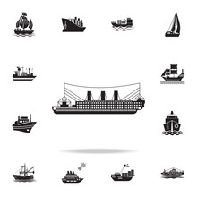 Passenger Steamer Icon. Detailed Set Of Ship Icons. Premium Graphic Design. One Of The Collection Icons For Websites, Web Design, Mobile App