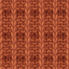 Wall Mural - Vector Waffle Stitch Pattern.