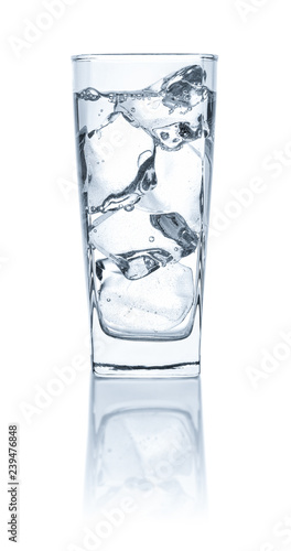 Wasserglas Mit Eis Vor Weissem Hintergrund Buy This Stock Photo And Explore Similar Images At Adobe Stock Adobe Stock
