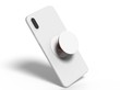 Blank smart phone pop socket stand and holder for branding. 3d rendering illustration.