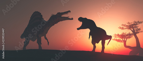 Dekoracja na wymiar  tyrannosaurus-rex-w-dzungli