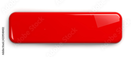 Fotografía Red Button Label Sign Plate