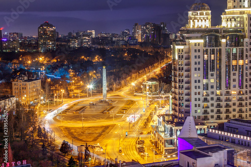 From Above Night View Of Odessa City Burning With Lights In Night Time Ukraine Buy This Stock Photo And Explore Similar Images At Adobe Stock Adobe Stock