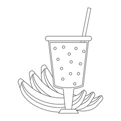 Sticker - Fruit juice and smoothie in black and white