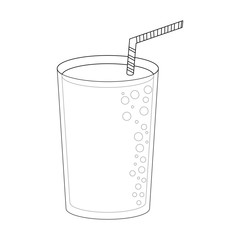 Sticker - Fruit juice and smoothie in black and white