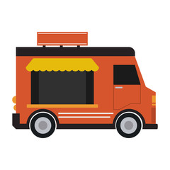 Canvas Print - Food truck restaurant