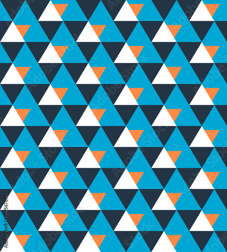 Seamless pattern of triangl...