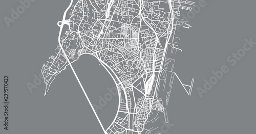 Fotografía Urban vector city map of Mumbai, India