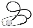 © Kabardins photo - Stethoscope on white background isolation, top view