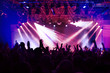 © DWP - silhouettes of concert crowd at rock concert