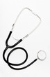 © freebreath - Black stethoscope isolated on white background