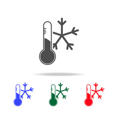 Wall Mural - degree of cooling icon. elements of washing in multi colored icons. premium quality graphic design i