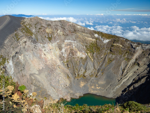 Plakat Vulkan Irazu w Kostaryce