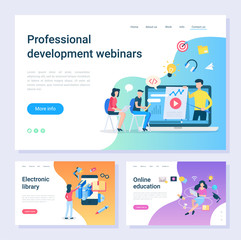 Development Webinar, Electronic Library Web Pages