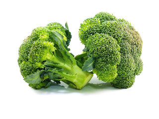 Poster - broccoli isolated on white background