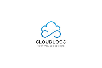 cloud logo, icon, symbol design template