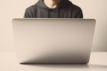 Hacker In Front Of The Computer