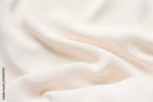 Fotomural Matte cream delicate soft pleated fabric background