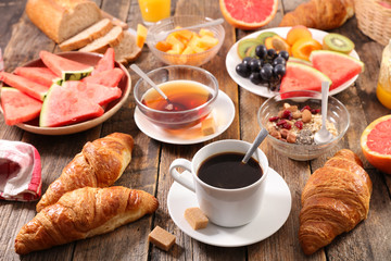 Poster - composition of breakfast