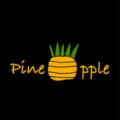 Sticker - Pineapple, sketch for your design